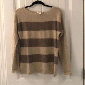 Cold water creek gold and tan sweater